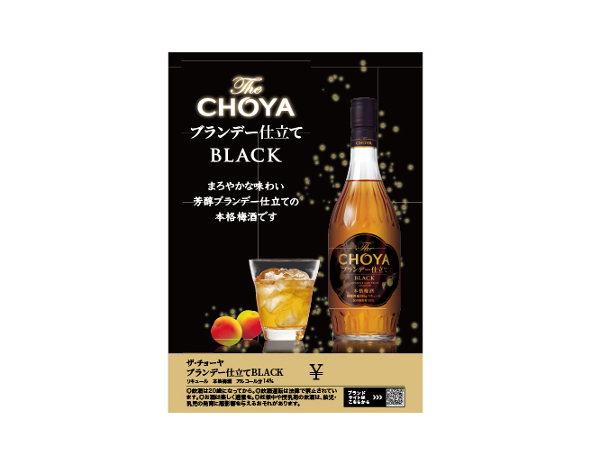 The CHOYA ブランデー仕立て BLACK 差込（297×210mm）